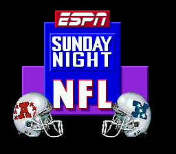 ESPN Sunday Night NFL (USA) Title Screen